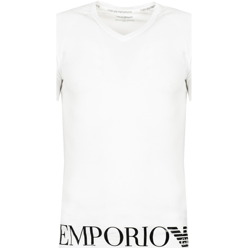 tekstylia Męskie T-shirty z krótkim rękawem Emporio Armani 111760 3R755 Biały