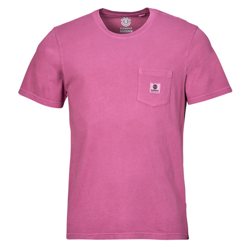 tekstylia Męskie T-shirty z krótkim rękawem Element BASIC POCKET PIGMENT SS Różowy