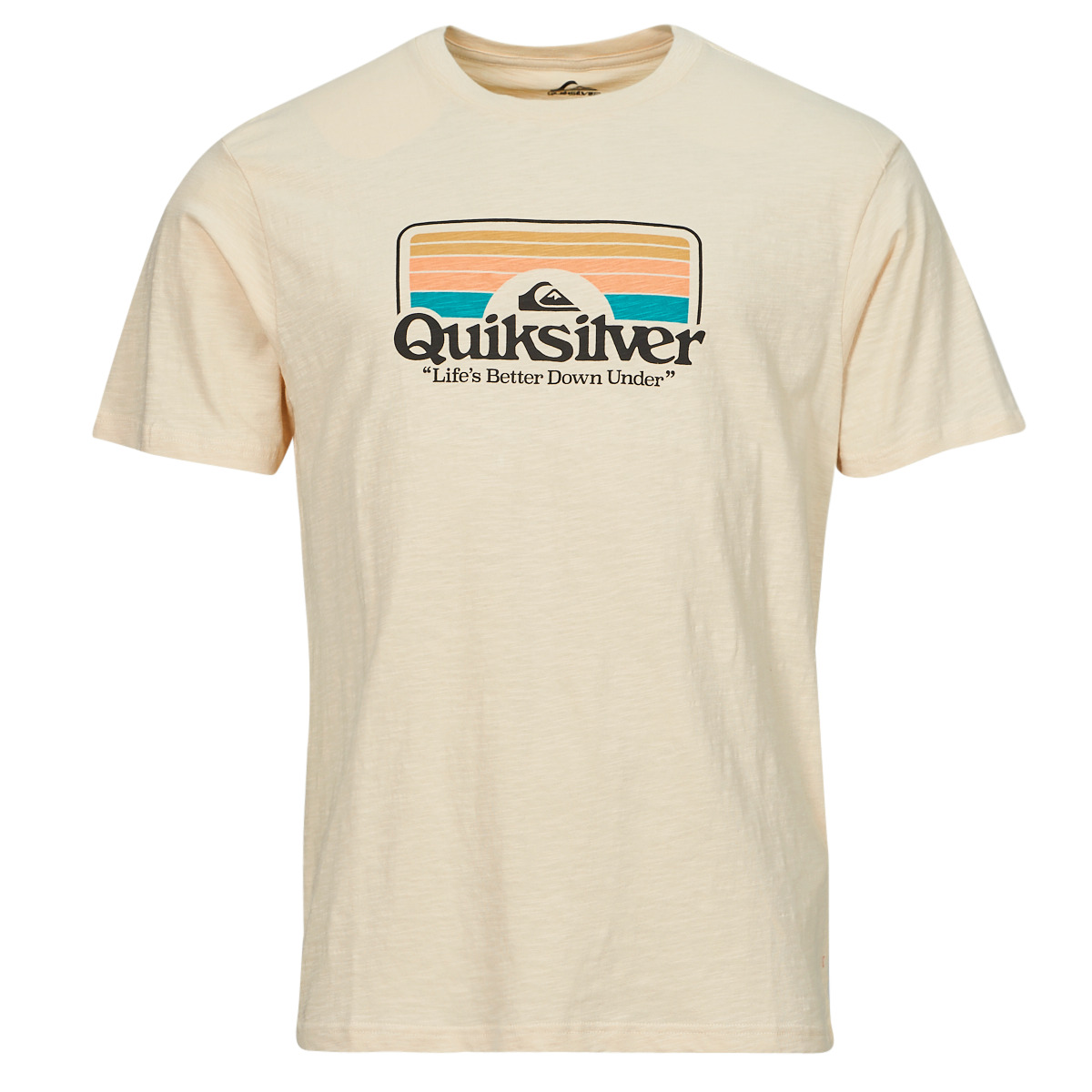 tekstylia Męskie T-shirty z krótkim rękawem Quiksilver STEP INSIDE SS Biały