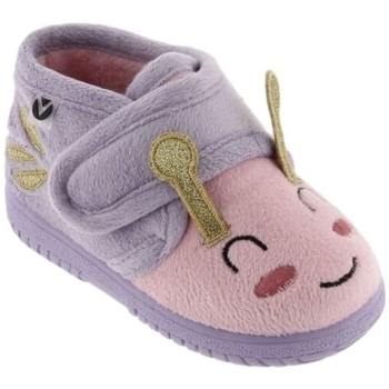 Buty Dziecko Kapcie niemowlęce Victoria Baby Shoes 05119 - Lila Fioletowy