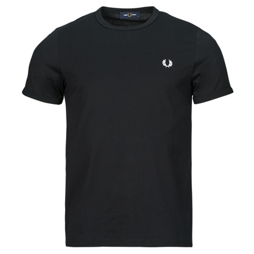 tekstylia Męskie T-shirty z krótkim rękawem Fred Perry RINGER T-SHIRT Czarny
