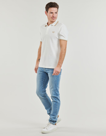 Fred Perry TWIN TIPPED FRED PERRY SHIRT Biały / Beżowy