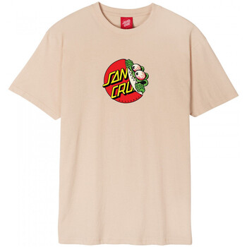 tekstylia Męskie T-shirty i Koszulki polo Santa Cruz Beware dot front t-shirt Beżowy