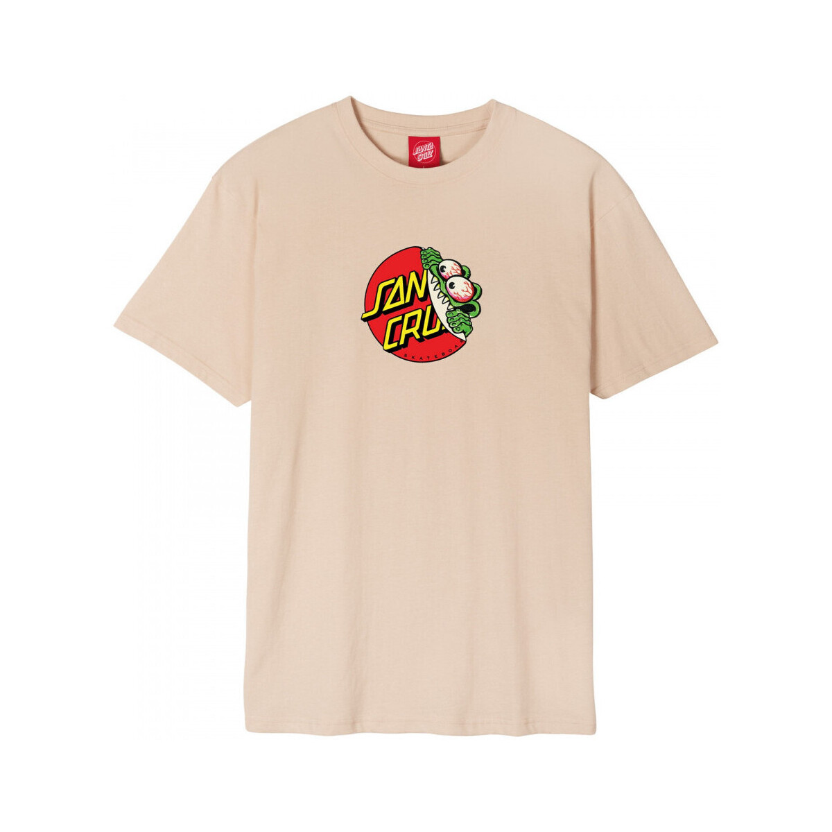 tekstylia Męskie T-shirty i Koszulki polo Santa Cruz Beware dot front t-shirt Beżowy