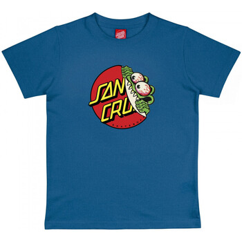 tekstylia Dziecko T-shirty i Koszulki polo Santa Cruz Youth beware dot front t-shirt Niebieski