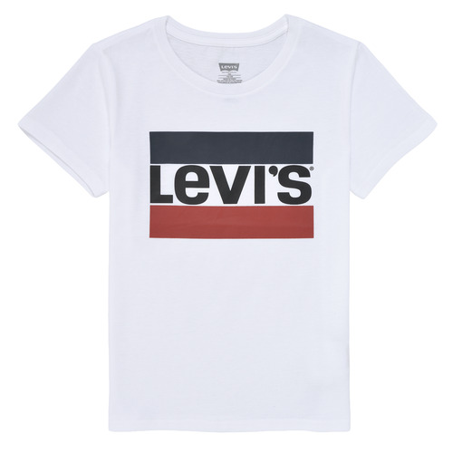 tekstylia Dziewczynka T-shirty z krótkim rękawem Levi's SPORTSWEAR LOGO TEE Biały