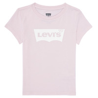 tekstylia Dziewczynka T-shirty z krótkim rękawem Levi's BATWING TEE Różowy / Biały