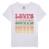 tekstylia Dziewczynka T-shirty z krótkim rękawem Levi's ORGANIC RETRO LEVIS SS TEE Wielokolorowy / Biały