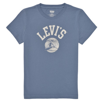 tekstylia Chłopiec T-shirty z krótkim rękawem Levi's SURFS UP TEE Niebieski