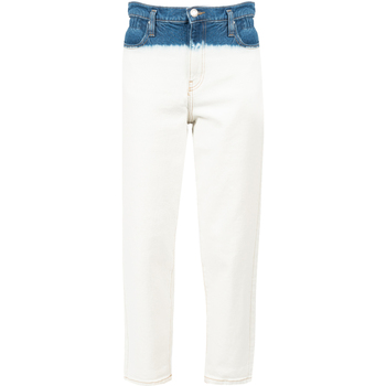 tekstylia Damskie Spodnie z pięcioma kieszeniami Pinko 1J10LM Y652 | Flexi  Maddie 7 Mom Fit Biały