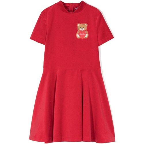 tekstylia Dziewczynka Sukienki długie Moschino HDV0DGLWA03 Czerwony