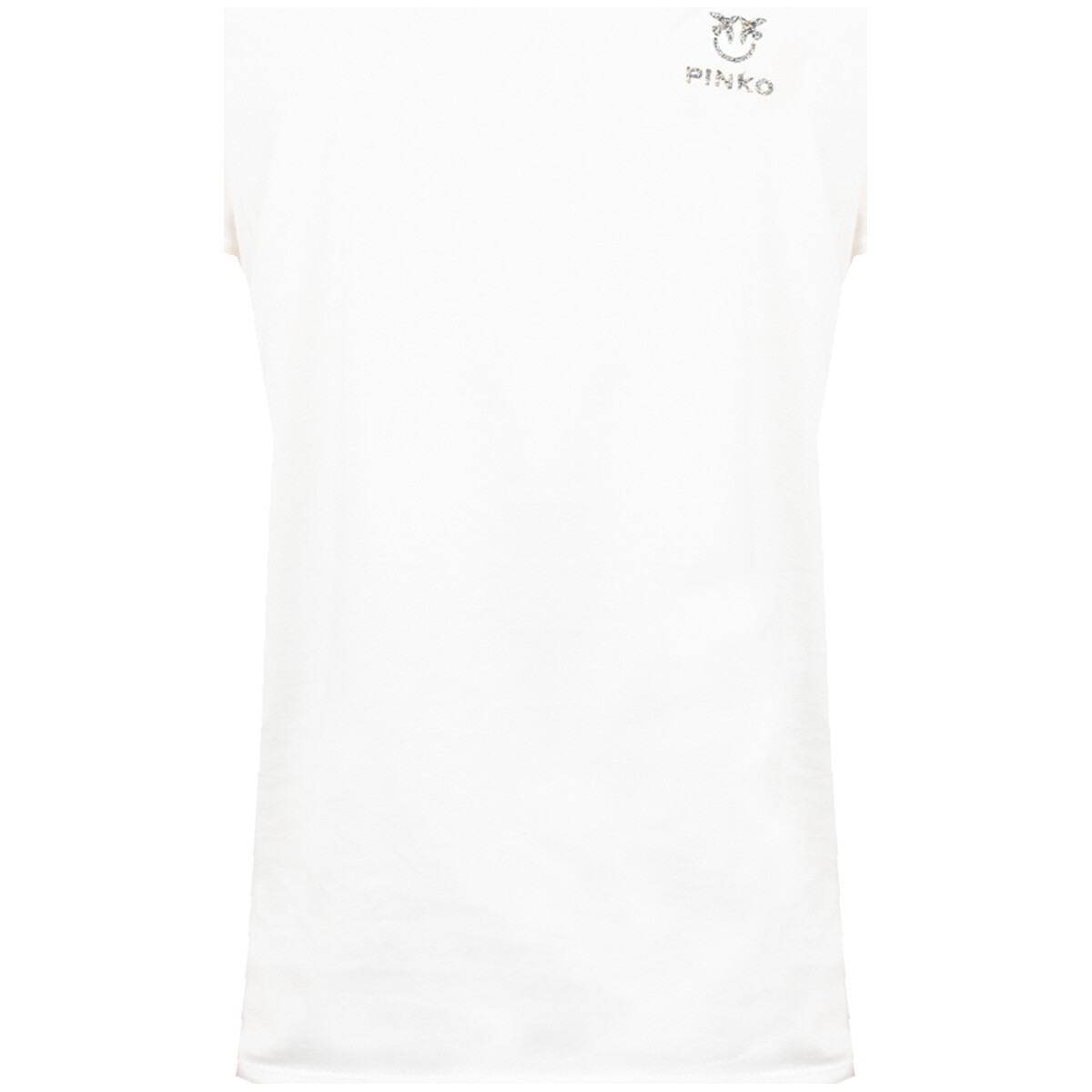 tekstylia Damskie T-shirty z krótkim rękawem Pinko 1V108F Y5Y5 I Telefo Biały