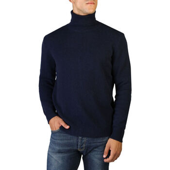tekstylia Męskie Swetry 100% Cashmere Jersey roll neck Niebieski