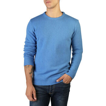 tekstylia Męskie Swetry 100% Cashmere Jersey Niebieski