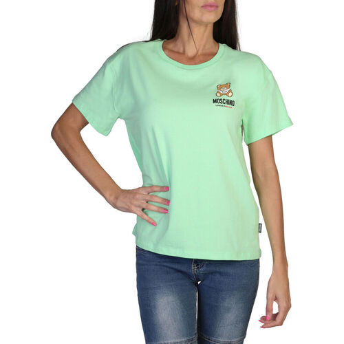 tekstylia Damskie T-shirty z krótkim rękawem Moschino A0784 4410 A0449 Green Zielony