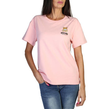 tekstylia Damskie T-shirty z krótkim rękawem Moschino - A0784-4410 Różowy