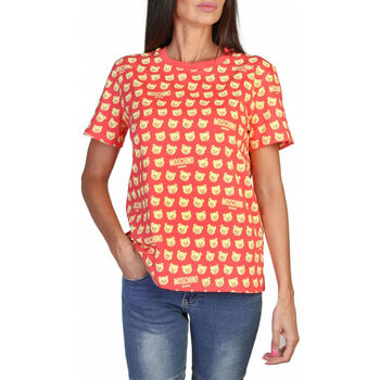 tekstylia Damskie T-shirty z krótkim rękawem Moschino - A0707-9420 Różowy