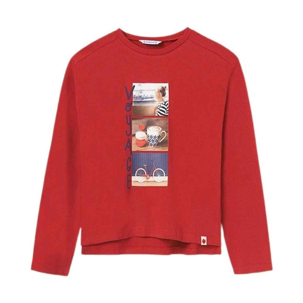 tekstylia Dziewczynka T-shirty i Koszulki polo Mayoral  Czerwony