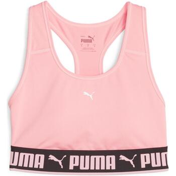 tekstylia Damskie Biustonosze Puma Strong Training Bra Różowy