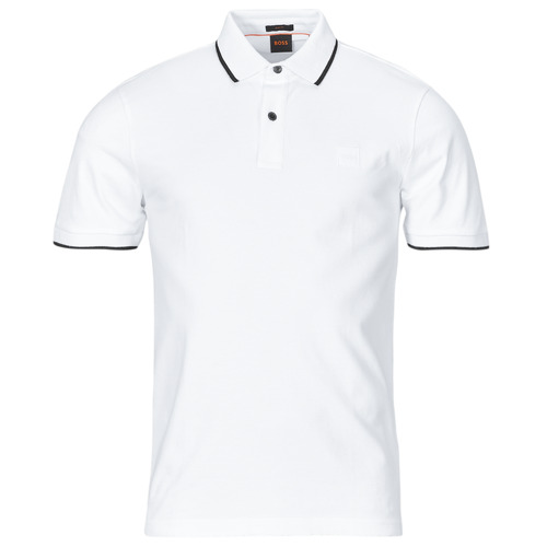 tekstylia Męskie Koszulki polo z krótkim rękawem BOSS Passertip Biały