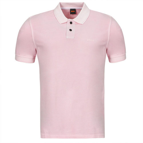 tekstylia Męskie Koszulki polo z krótkim rękawem BOSS Prime Różowy