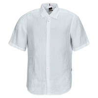 tekstylia Męskie Koszule z krótkim rękawem BOSS Rash_2 Biały