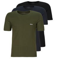 tekstylia Męskie T-shirty z krótkim rękawem BOSS TShirtRN 3P Classic Marine / Kaki / Czarny