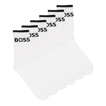 Dodatki Męskie Skarpety BOSS 6P QS Stripe CC Biały