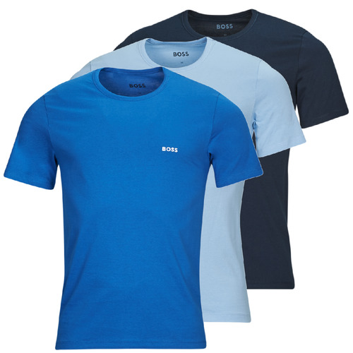 tekstylia Męskie T-shirty z krótkim rękawem BOSS TShirtRN 3P Classic Niebieski / Niebieski / Ciel / Marine
