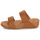 Buty Damskie Sandały FitFlop Lulu Adjustable Leather Slides Brązowy / Camel