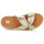 Buty Damskie Klapki FitFlop F-Mode Leather-Twist Flatform Slides (Cork Wrap) Złoty / Brązowy