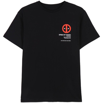 tekstylia Męskie T-shirty z długim rękawem Deadpool 2900000322 Czarny