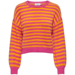 tekstylia Damskie Swetry Only Piumo L/S - Fucshia Purple/Apricot Różowy
