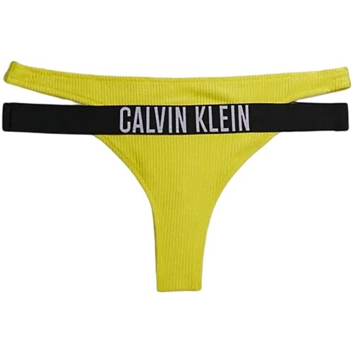 tekstylia Damskie Kostiumy / Szorty kąpielowe Calvin Klein Jeans KW0KW02016 Żółty