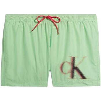 tekstylia Kostiumy / Szorty kąpielowe Calvin Klein Jeans KM0KM00801 Zielony