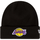 Dodatki Męskie Czapki New-Era Essential Cuff Beanie Los Angeles Lakers Hat Czarny