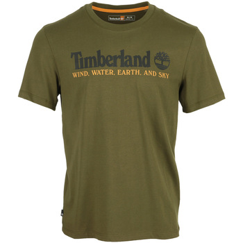 tekstylia Męskie T-shirty z krótkim rękawem Timberland WWES Front Tee Zielony