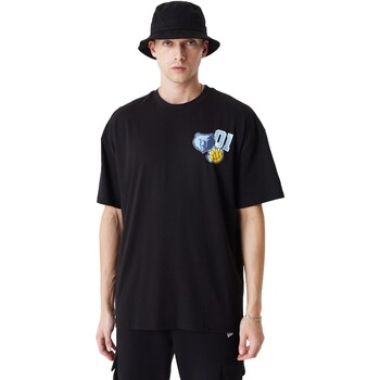 tekstylia Męskie T-shirty z krótkim rękawem New-Era  Czarny
