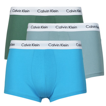 Bielizna Męskie Bokserki Calvin Klein Jeans LOW RISE TRUNK X3 Niebieski / Szary / Niebieski