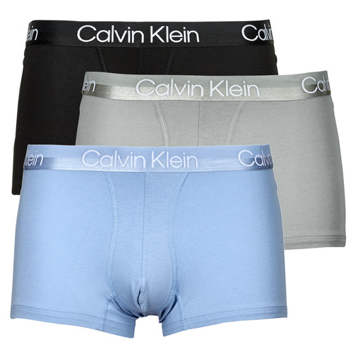 Bielizna Męskie Bokserki Calvin Klein Jeans TRUNK 3PK X3 Szary / Niebieski / Czarny