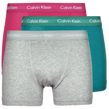 Bielizna Męskie Bokserki Calvin Klein Jeans TRUNK 3PK X3 Szary / Zielony / Fioletowy