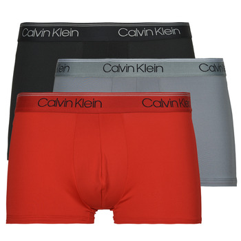 Bielizna Męskie Bokserki Calvin Klein Jeans LOW RISE TRUNK 3PK X3 Czarny / Czerwony / Szary