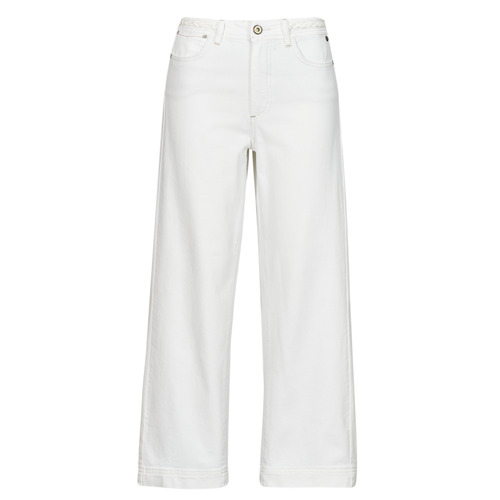 tekstylia Damskie Jeans flare / rozszerzane  Freeman T.Porter NYLIA ANDALOUSIA Biały