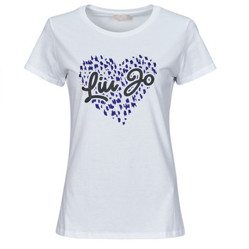 tekstylia Damskie T-shirty z krótkim rękawem Liu Jo WA4108 Biały