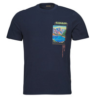 tekstylia Męskie T-shirty z krótkim rękawem Napapijri S CANADA Marine