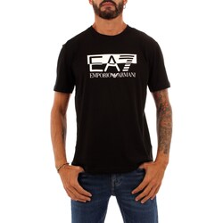 tekstylia Męskie T-shirty z krótkim rękawem Emporio Armani EA7 6RPT81 Czarny