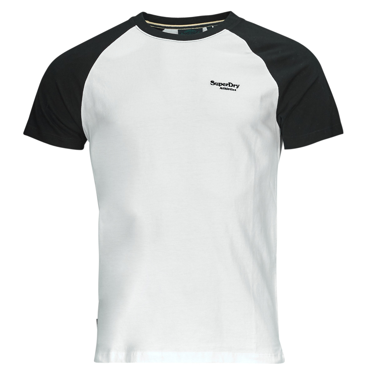 tekstylia Męskie T-shirty z krótkim rękawem Superdry ESSENTIAL LOGO BASEBALL TSHIRT Biały / Czarny
