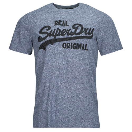 tekstylia Męskie T-shirty z krótkim rękawem Superdry EMBROIDERED VL T SHIRT Szary