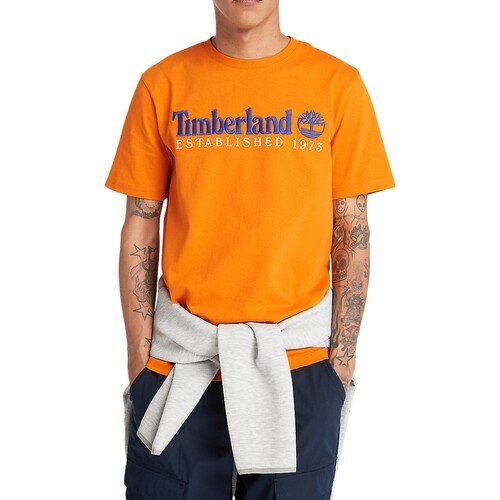 tekstylia Męskie T-shirty z krótkim rękawem Timberland 221876 Pomarańczowy