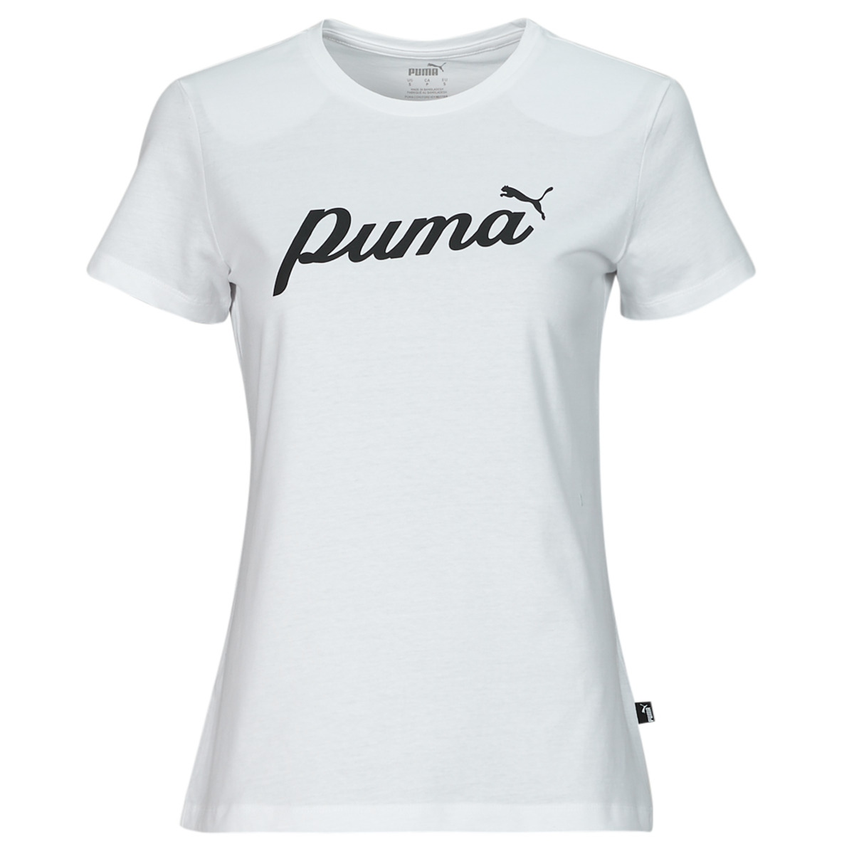 tekstylia Damskie T-shirty z krótkim rękawem Puma ESS+ BLOSSOM SCRIPT TEE Biały